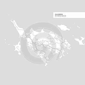 Map of Culebra Island photo